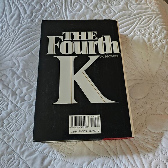 The Fourth K By Mario Puzo First Edition Hardcover Novel 1990 Political Thriller - Picture 2 of 10